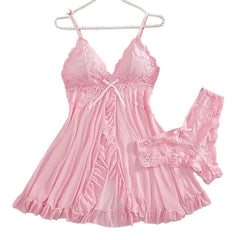 Plus Size Suspender Lace Lingerie