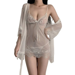 Suspender Underwear Front Open Lace-Up