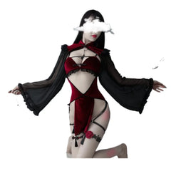 Dark Witch Halloween Cosplau Costumes Erotic Lingerie