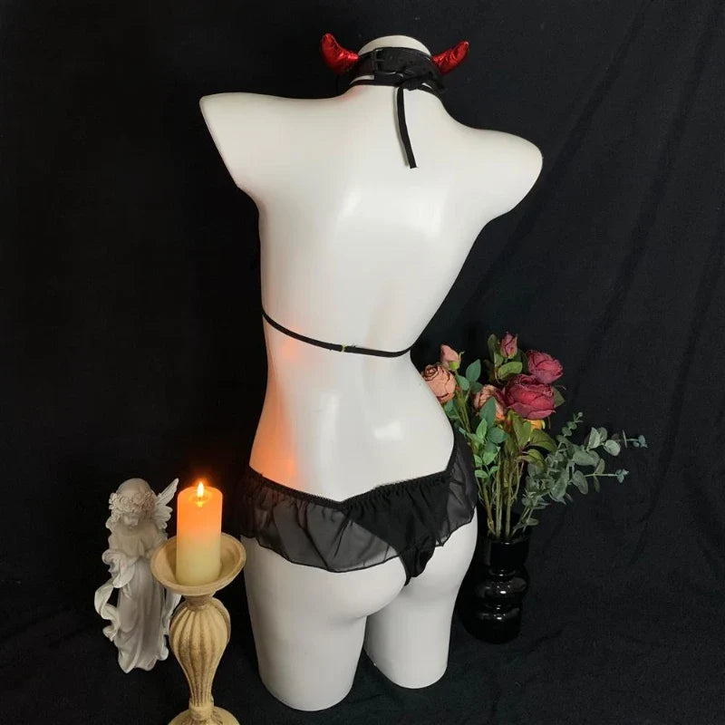 Halloween Erotic Devil Lingerie Underwear Set