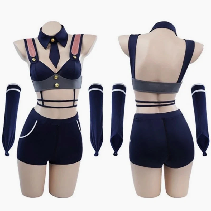 Bunny Police Officer Cosplay Costume Top Outfits Rabbit Role Play Lingerie