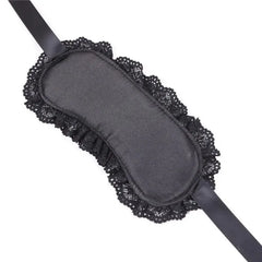 Lingerie Hot Erotic Lace Padded Eye Mask Club Blindfolded Patch + Handcuffs