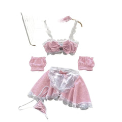 Role Student Complete Maid Cosplay School Costume Lingerie Set