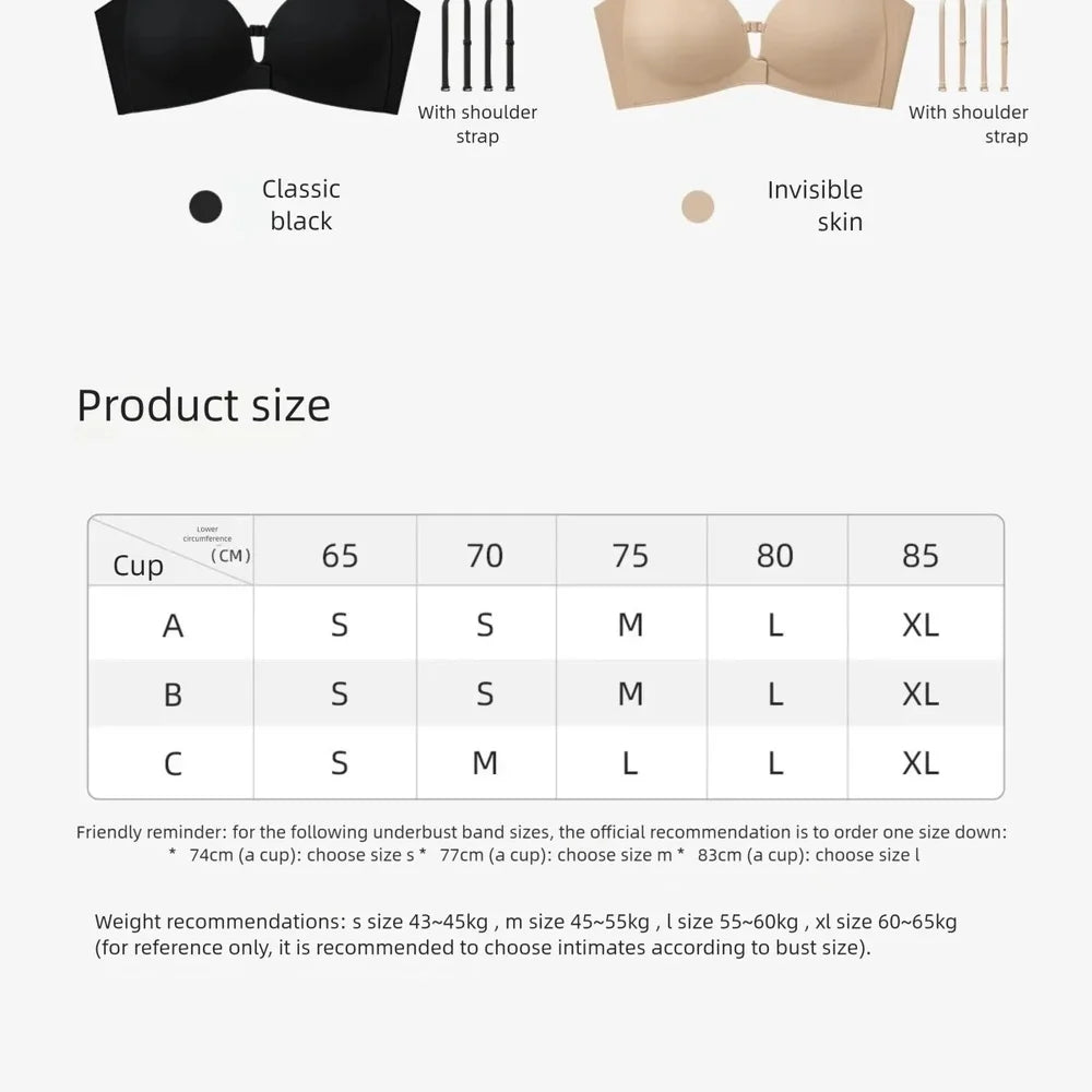 Body Foundation Skin Tone Shapewear Flawless Nude Seamless Bra