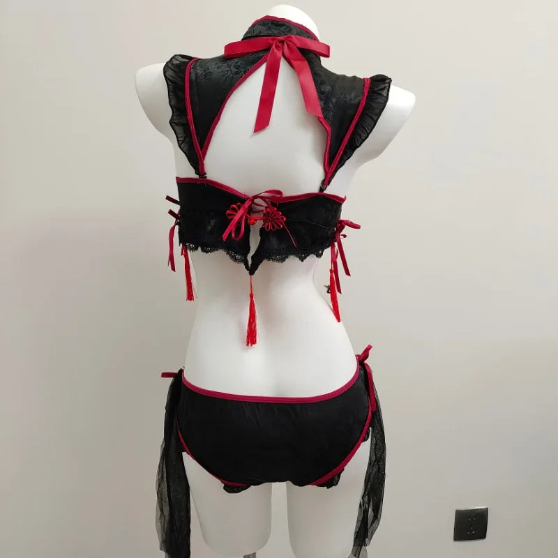 Gothic Vintage Cheongsam Lingerie
