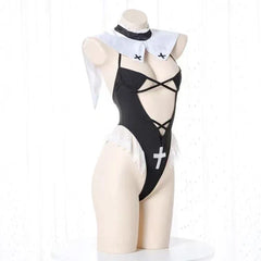 Nun Cosplay Bodysuit Lingerie