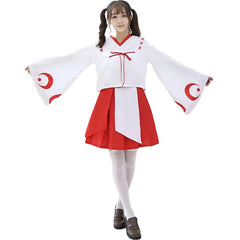 Kimono Cosplay Maid Costumes Sweet Shirt Skirt Adult Club Stage Outfit Bar Party Game Set