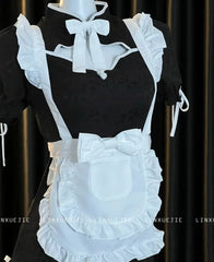 Cheongsam Halloween Maid Cosplay Costumes Sweet Lolita Cat Hollow Maid Outfit
