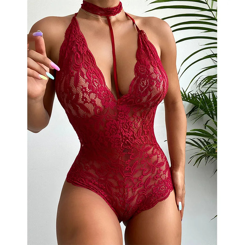 Hot  Lingerie Exotic Lingerie Babydoll Hot Lace  Costumes  Female