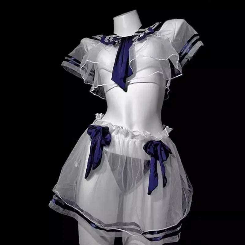 Cosplay Student School Erotic SchoolErotic Lingerie Role Play Perspective Skirt Set