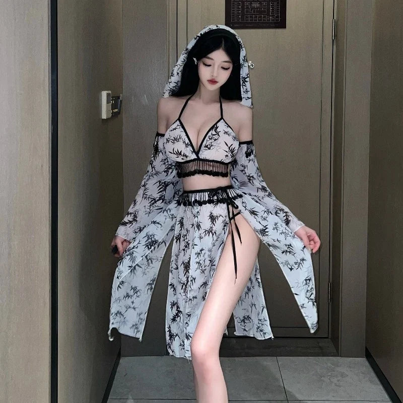 Erotic Hanfu Traditional Style Retro Exotic Dunhuang Dance Cosplay Costumes Elegant Sweet Outfit