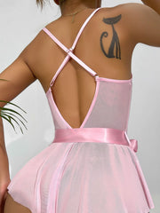 See Through Lingerie Lace Transparent Underwear Fairy Bra Kits Delicate Pajama Set