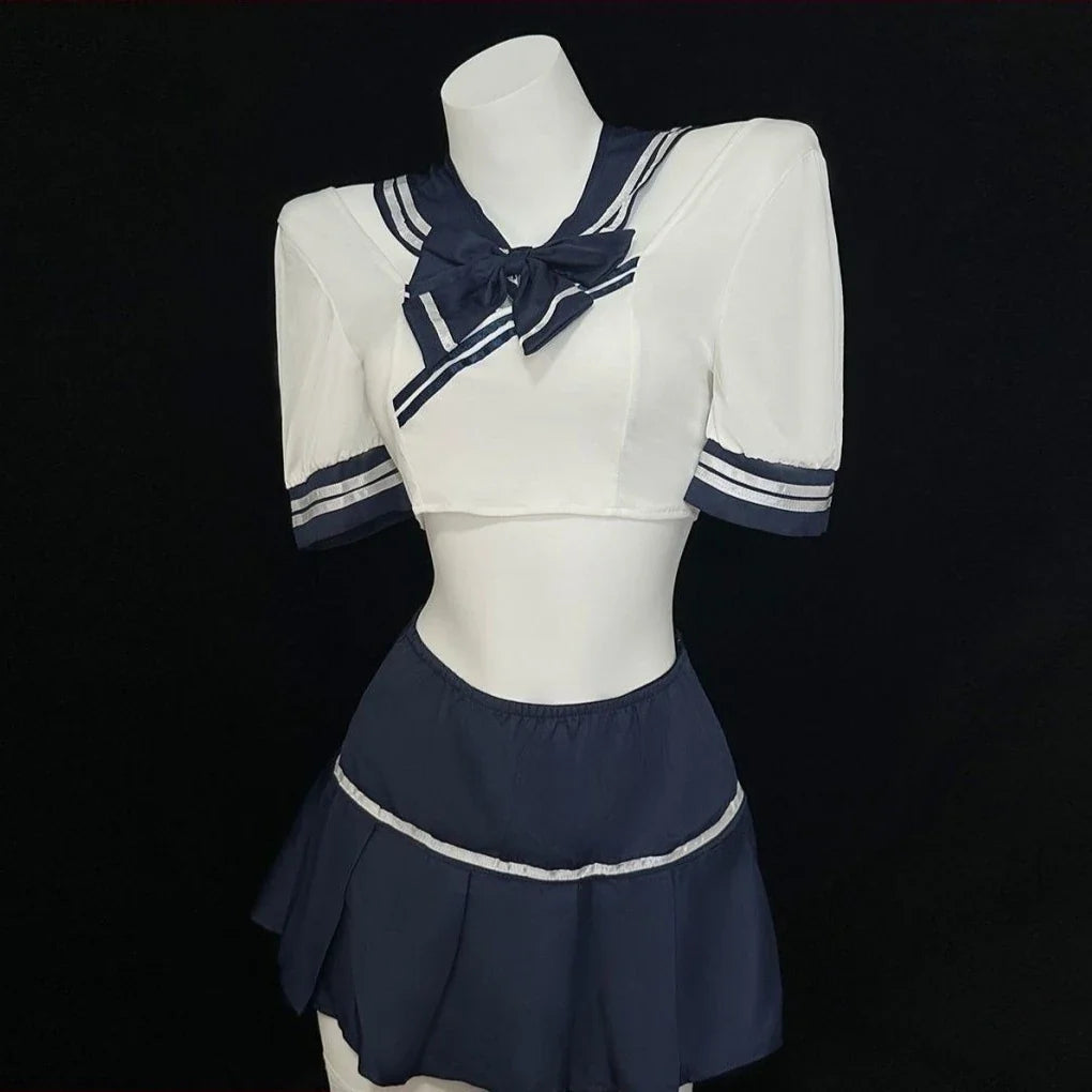 College Style Sister School Cosplay Student Lingerie Perspective Mini Skirt School Temptation