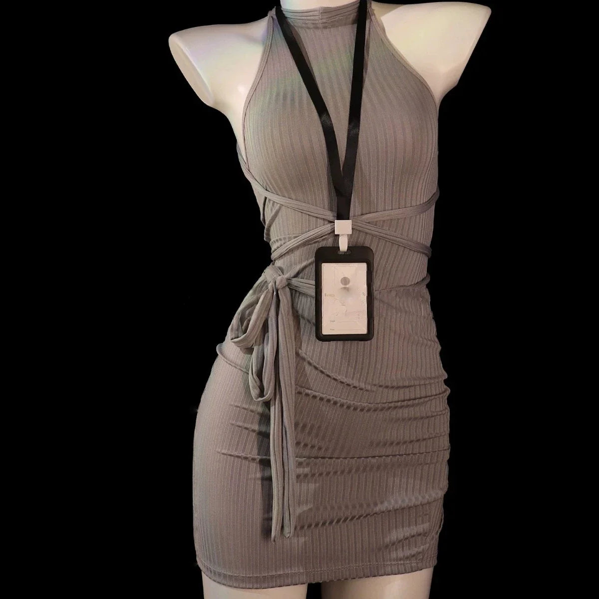 Secretary Cosplay Costumes Lace Perspective Hip Wrap Skirt Erotic Lingerie Nightclub Bar Party Temptation