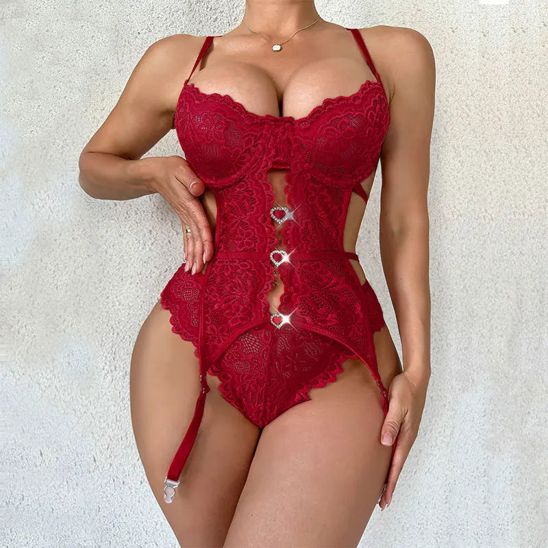 2 Piece garter Lingerie Set
