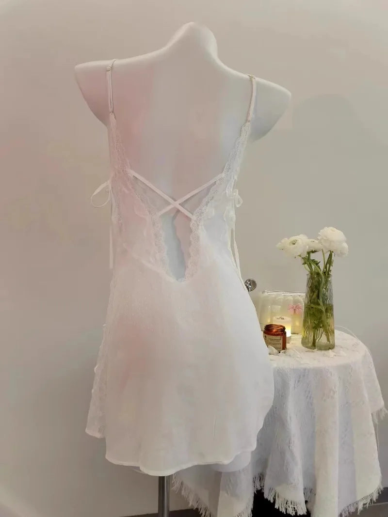 Green Push Up Bra Nighty