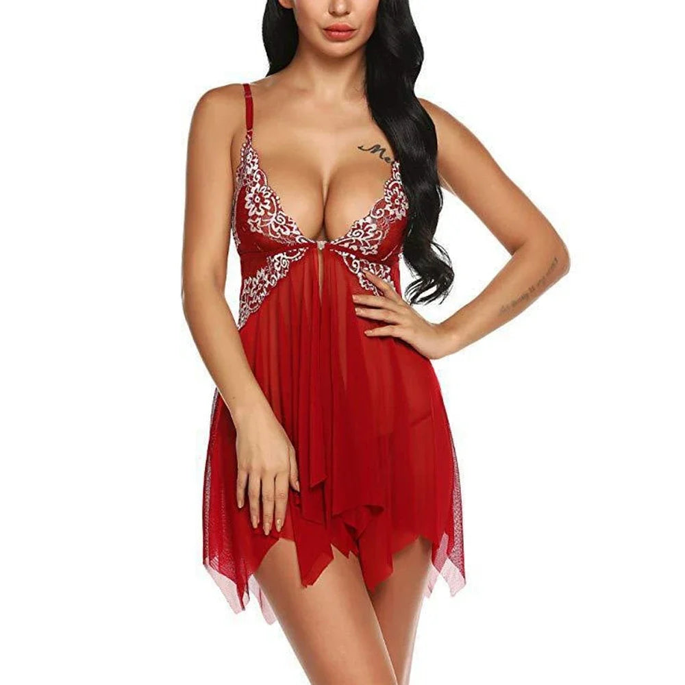 Sleepwear Floral Print Satin Nightgown Casual Sleeveless Backless Slip Night NightHome