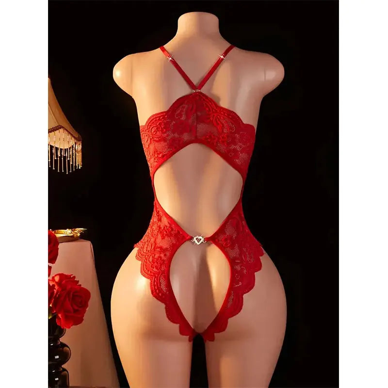 Crotchless Adult Porn Babydooll Lingeries Hot Teddies Bodysuits Transparent Tights Lingerie Underwear Costume