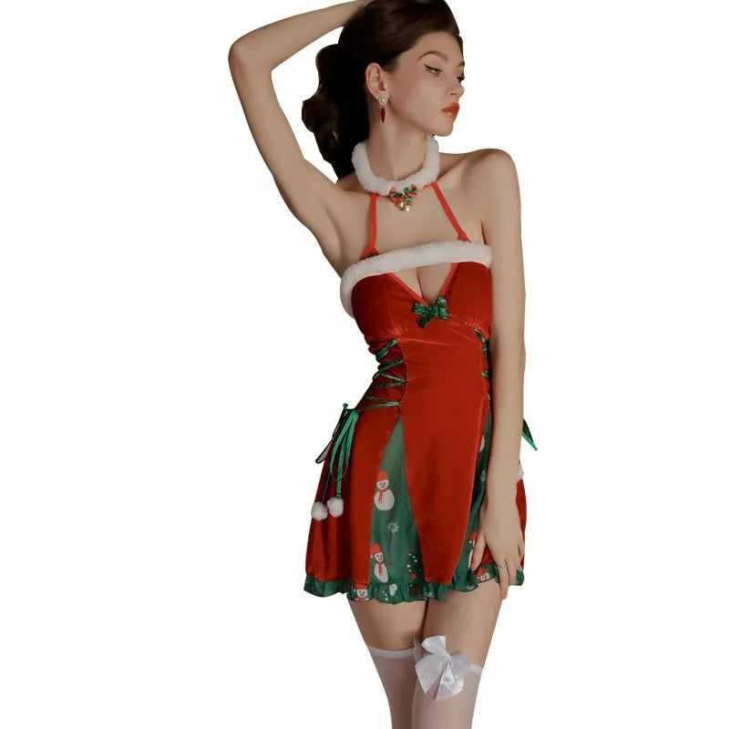 Christmas Plush Red Tube Top
