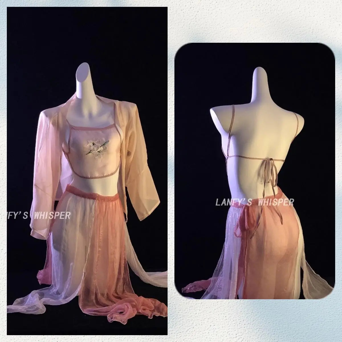 Costumes Perspective Pajamas Erotic Lingerie Set