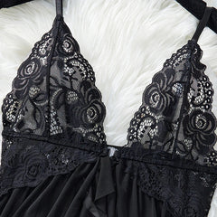 Perspective Pajamas Two-piece Sleepwear Nightgown Underwear Set