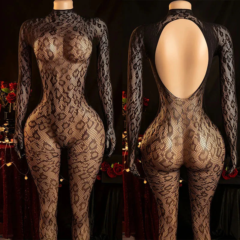 Adult Crotchlessual Lingerie Sets Cosplay Porn Bodysuit Maid Costume Expose Chest