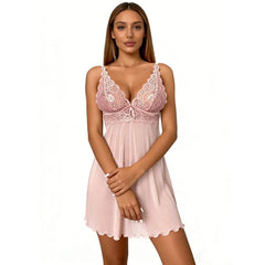 Pink Lace Sheer Lingeries
