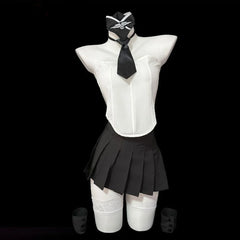 Nightclub Lingerie Secretary Stewardess Cosplay Costumes Office Lady Perspective Top Temptation Set