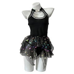 Princess Cosplay Lingerie Bowtie Back Dance Stage Costumes Chiffon Pajamas Temptation Party Porn