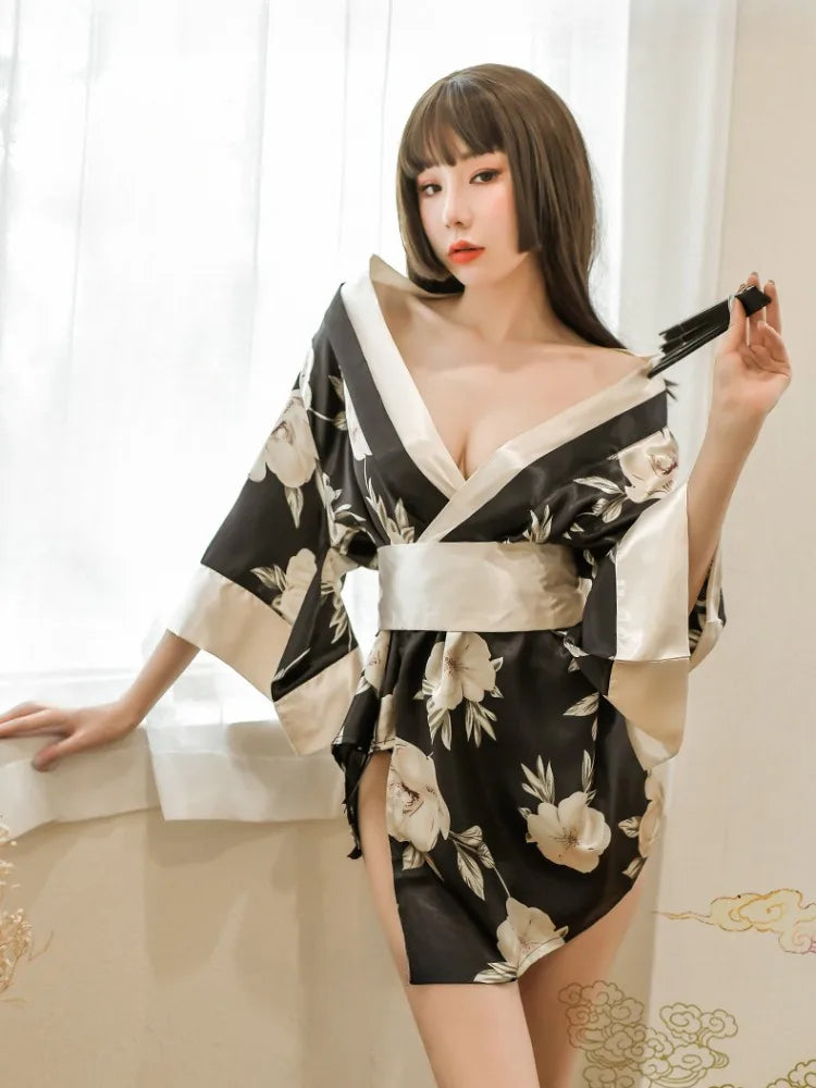 School Costumes Cosplay Babydoll Lingerie Suspender Plaid Skirt Set