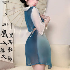 Perspective Bellyband Ancient Style Improve Hanfu Set