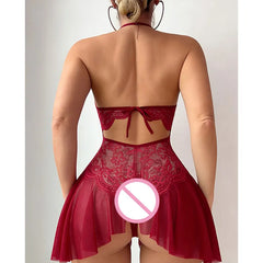 Naughty Open Ass Outfits Adult Desire Crotchless Set
