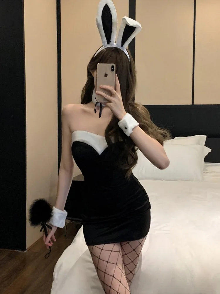 Open Anal Leather Lingerie Fishnet Underwear