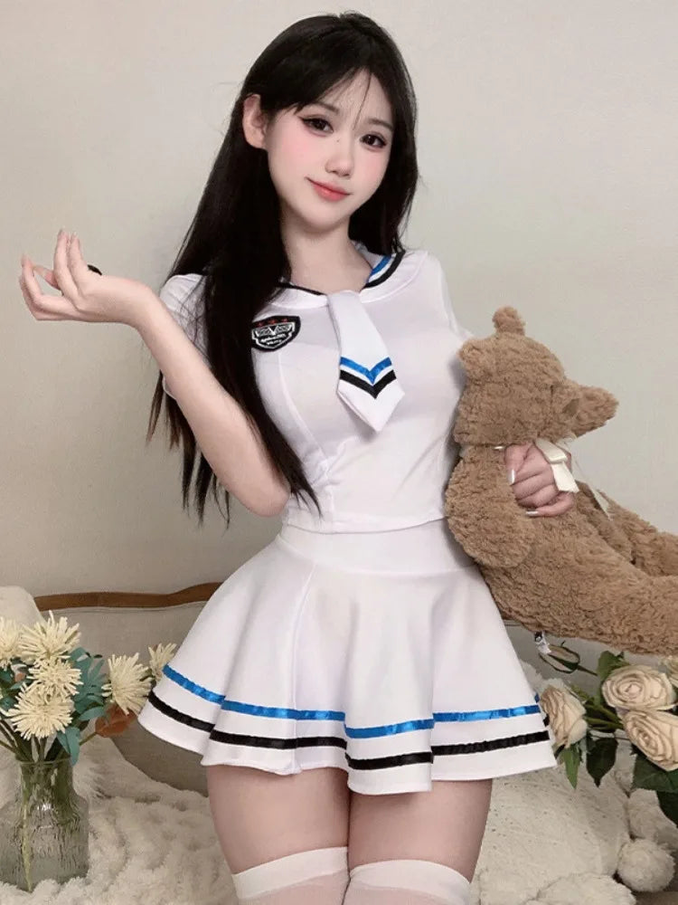 Sailor Uniform Set Cosplay Costume Suitable Lingerie