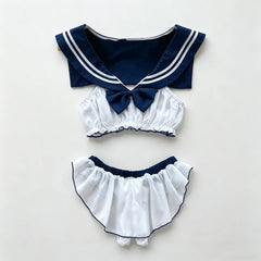 Sailor Collar Two-Piece Set