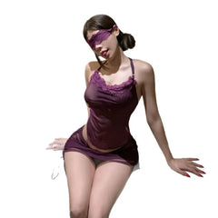 Mesh Perspective Cosplay Office Secretary OL Hip Wrap Skirt Nightclub Bar Lingerie Sleepwear Porno Bar Costumes