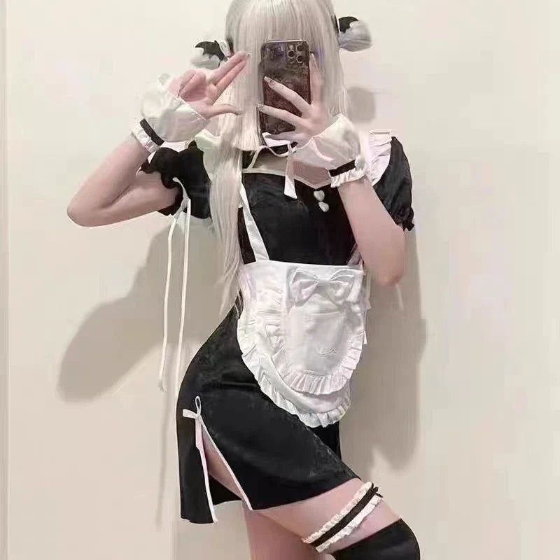 Cosplay Costumes Sweet Lolita Cat Hollow Maid Outfit