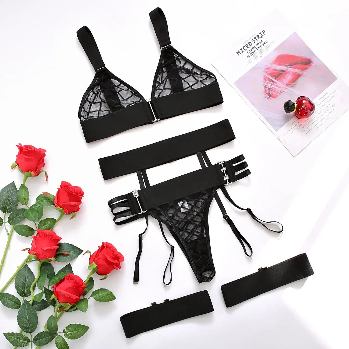 Mesh Bra Kit Lingerie Transparent Bra