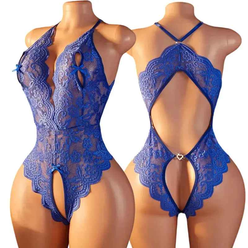 Crotchless Adult Porn Babydooll Lingeries Hot Teddies Bodysuits Transparent Tights Lingerie Underwear Costume