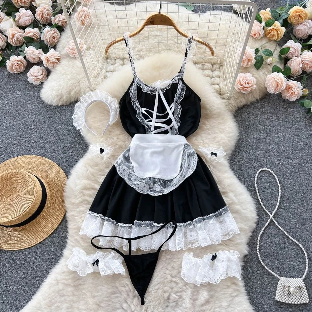 Cosplay Costume Cute Maid  Set