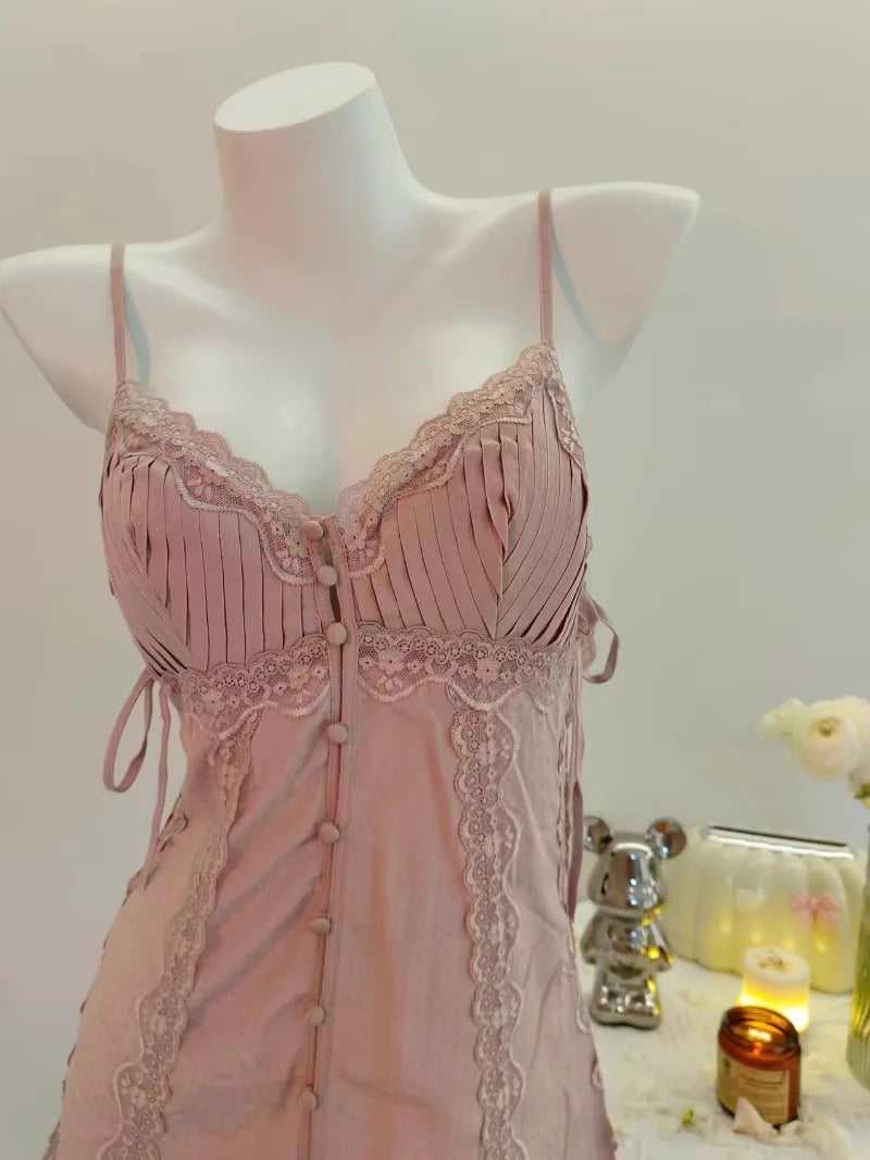Green Push Up Bra Nighty