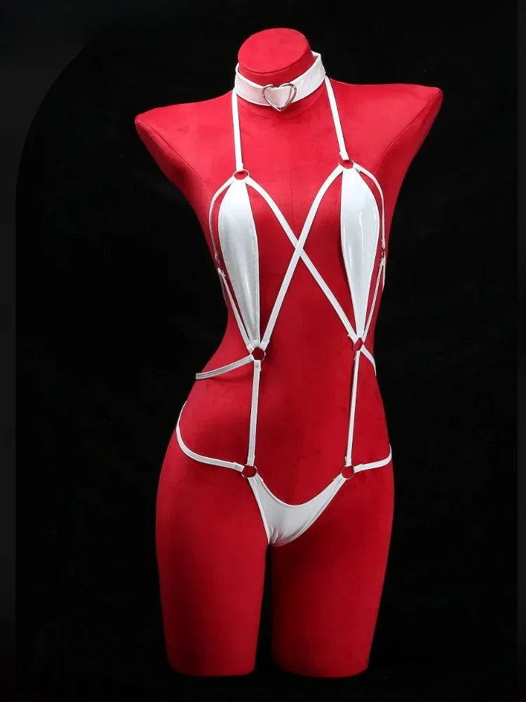 Open Anal Lingerie Hollow Bra Underwear Sleepwear