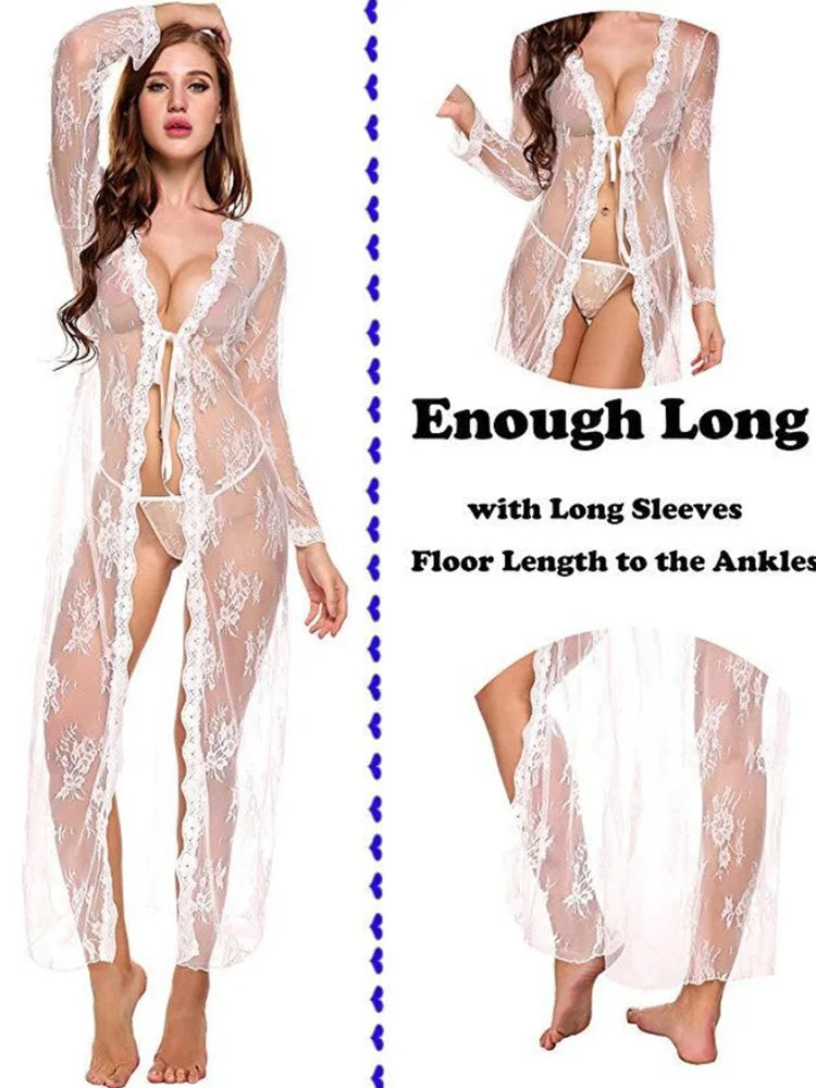 Suspender Underwear Front Open Lace-Up