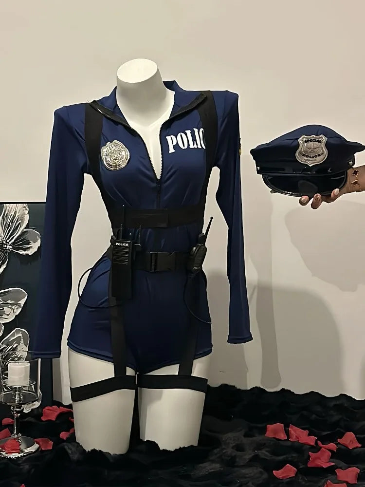 Police Cosplay Props Kit Role Play Costumes Set