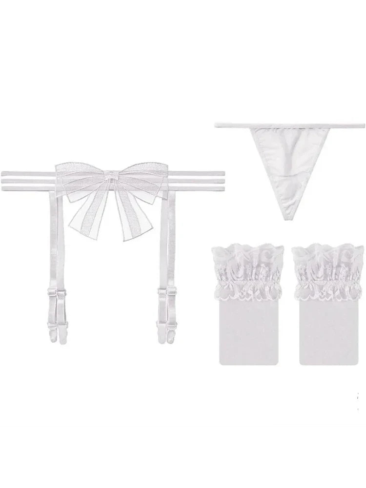 Open Anal Lingerie Hollow Bra Underwear Sleepwear