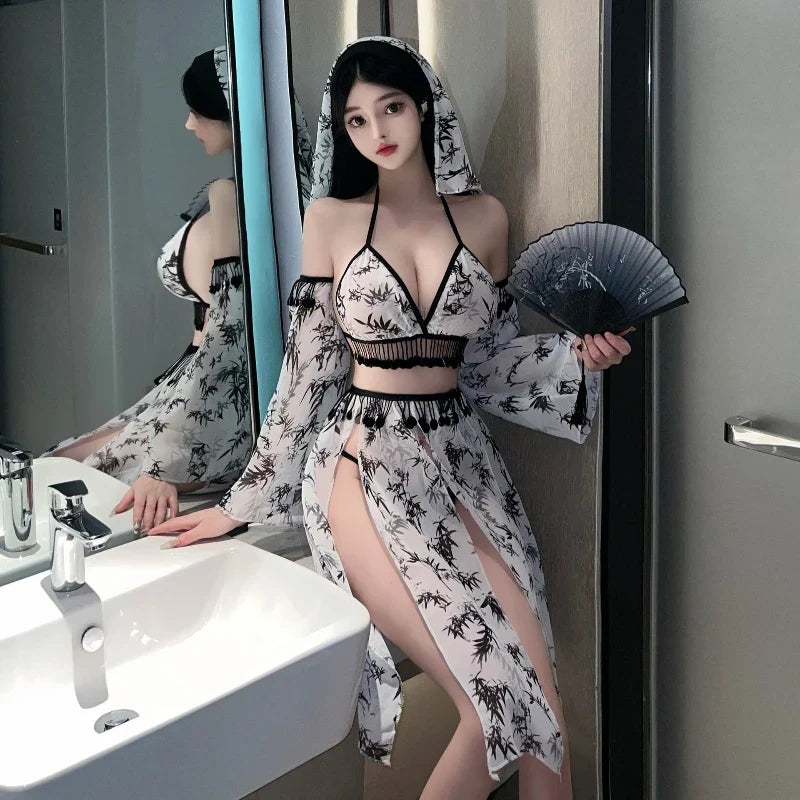 Erotic Hanfu Traditional Style Retro Exotic Dunhuang Dance Cosplay Costumes Elegant Sweet Outfit