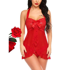 Floral Embroidery Night Sleepwear Lingerie