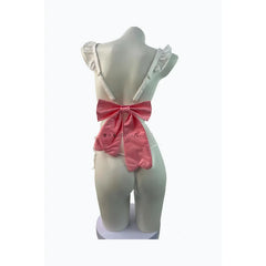 Erotic Lingerie Maid Charm Backless Bow Apron Cute Maid Suit Cosplay Outfit Naughty Costumes