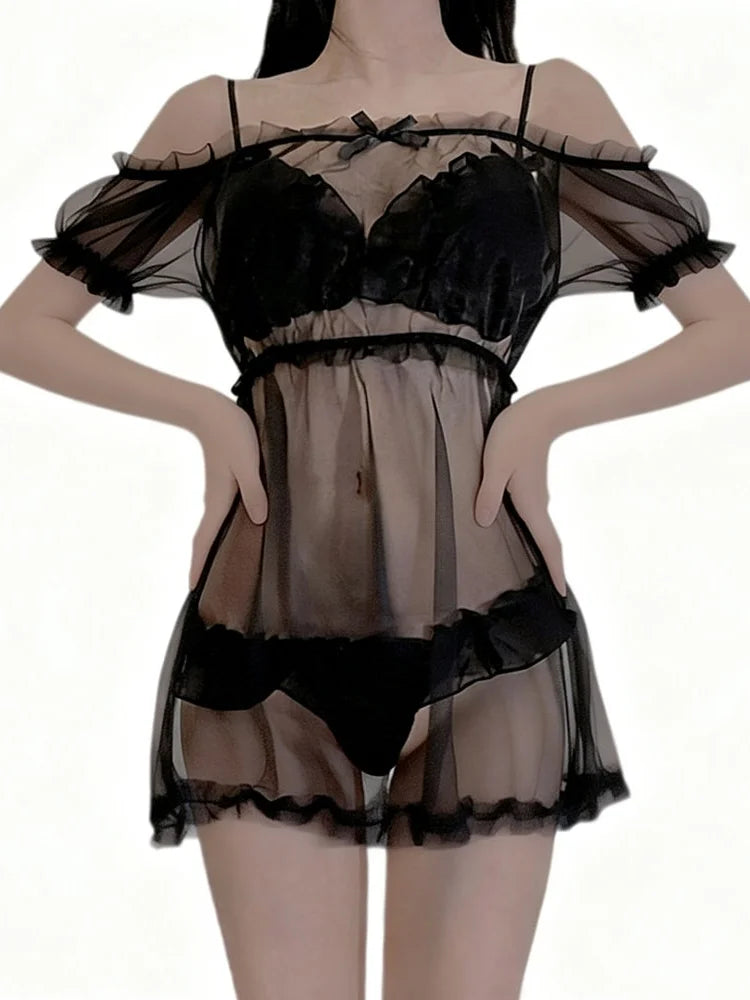 School Lolita Costumes Cosplay Babydoll NightErotic Lingerie