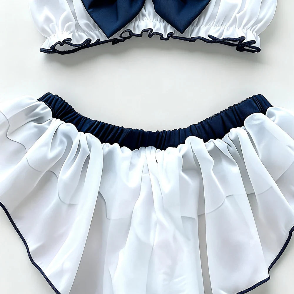 Sailor Collar Two-Piece Set